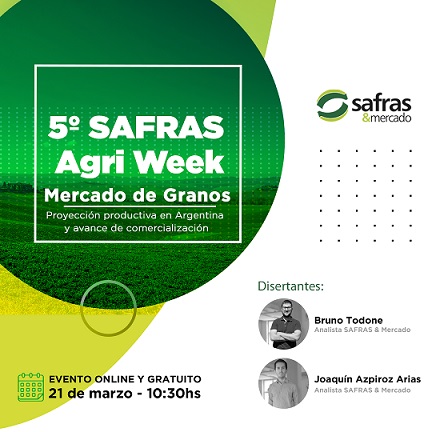 Argentina debe esperar mayores recortes productivos 2022/23 en maíz y soja- SAFRAS Agri Week
